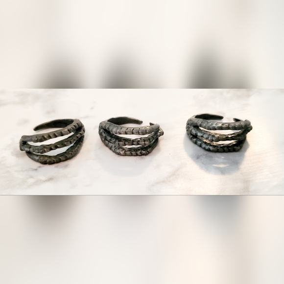 Source Unknown Jewelry - Cuff Claw‎ Rings Set of 3 Jewelry Accessory